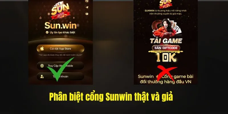 phân biệt sunwin thật giả